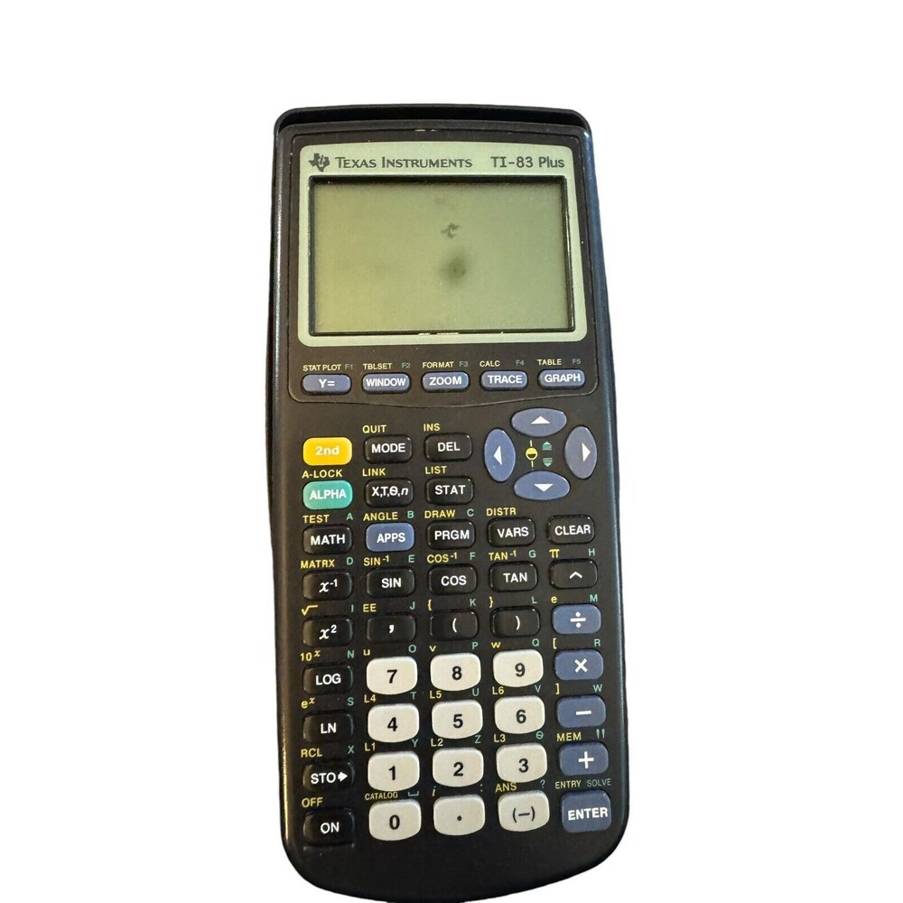 Texas Instruments TI-83 Plus Graphing Calculator With Cover - Tested Works! - Picture 2 of 5